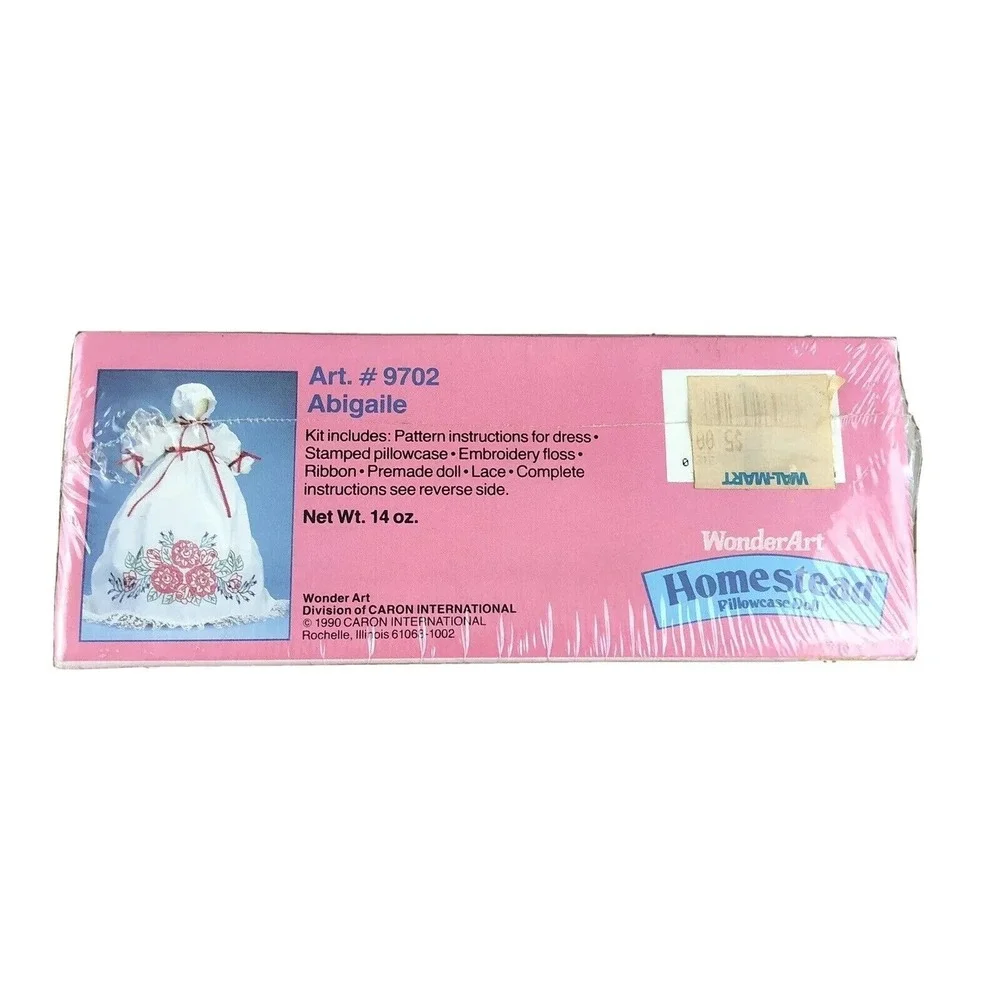 WondedArt Pillowcase Doll Abigale Vintage 80s Craft Swwing Kit Brand New Sealed